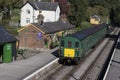 Class 205 Diesel train at Medstead & Fourmarks Station . Mid Hants  Watercress Line  Heritage Railway ,Hampshire Royalty Free Stock Photo